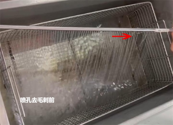 用磨粒流給噴淋管小孔去毛刺，效果怎么樣？
