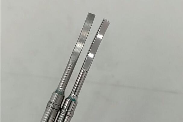 斯曼克鏡面噴砂機(jī)用于超聲刀刀頭拋光、去紋路！