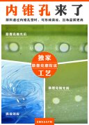 獨家工藝：斯曼克可為噴絲板小孔拋光內錐效果！